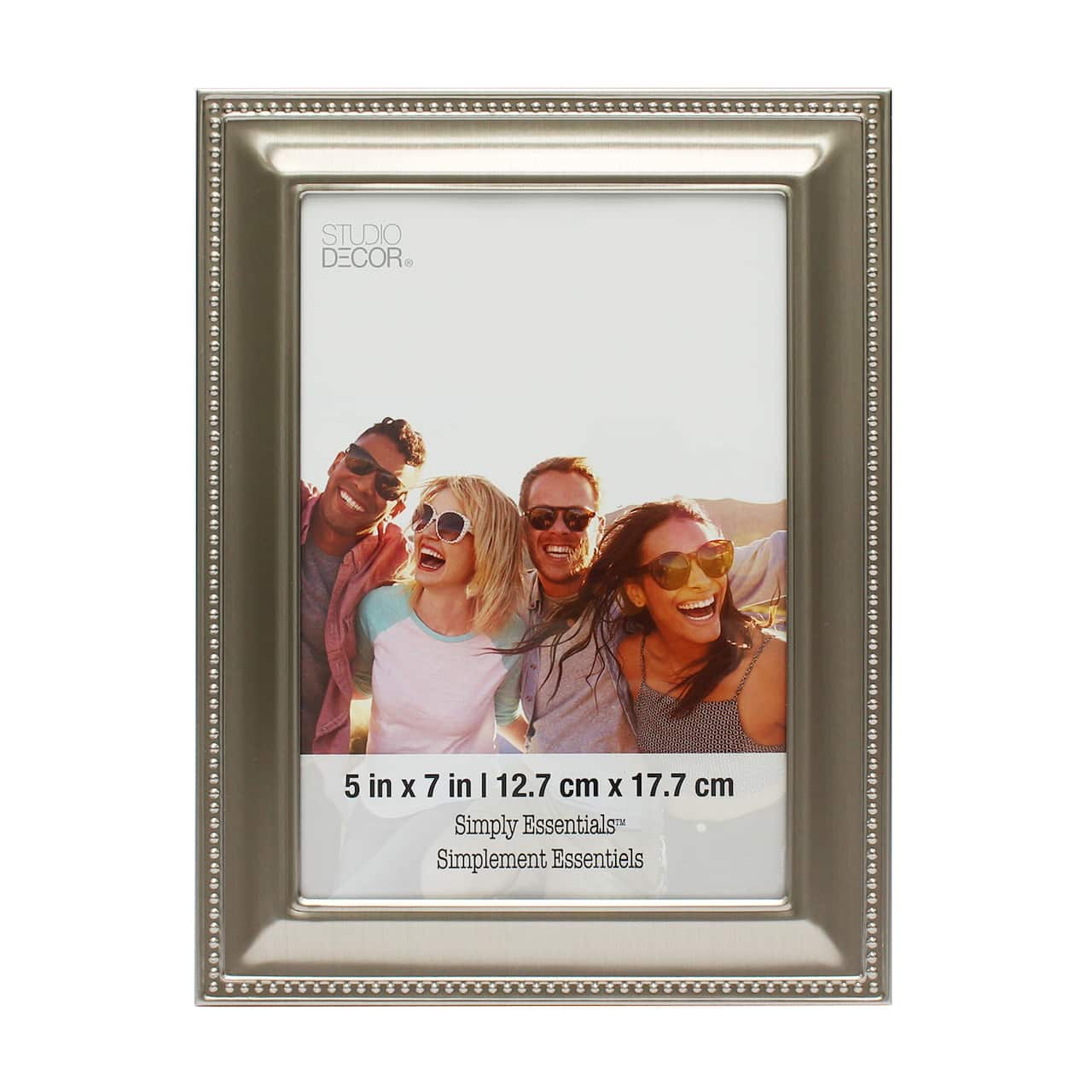 12 Pack: Brushed Silver Beaded Frame, Simply Essentials™ by Studio Décor®